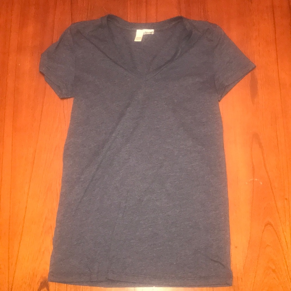 Dusty blue v neck t shirt from Nordstrom rack
